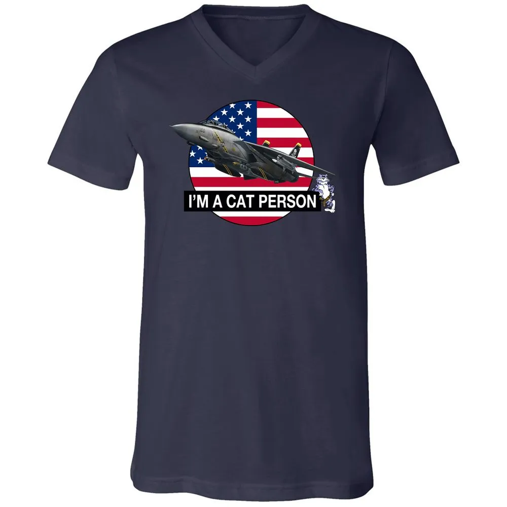 Unisex V-Neck T-Shirt - 4ZERJVXQ - Navy - 9