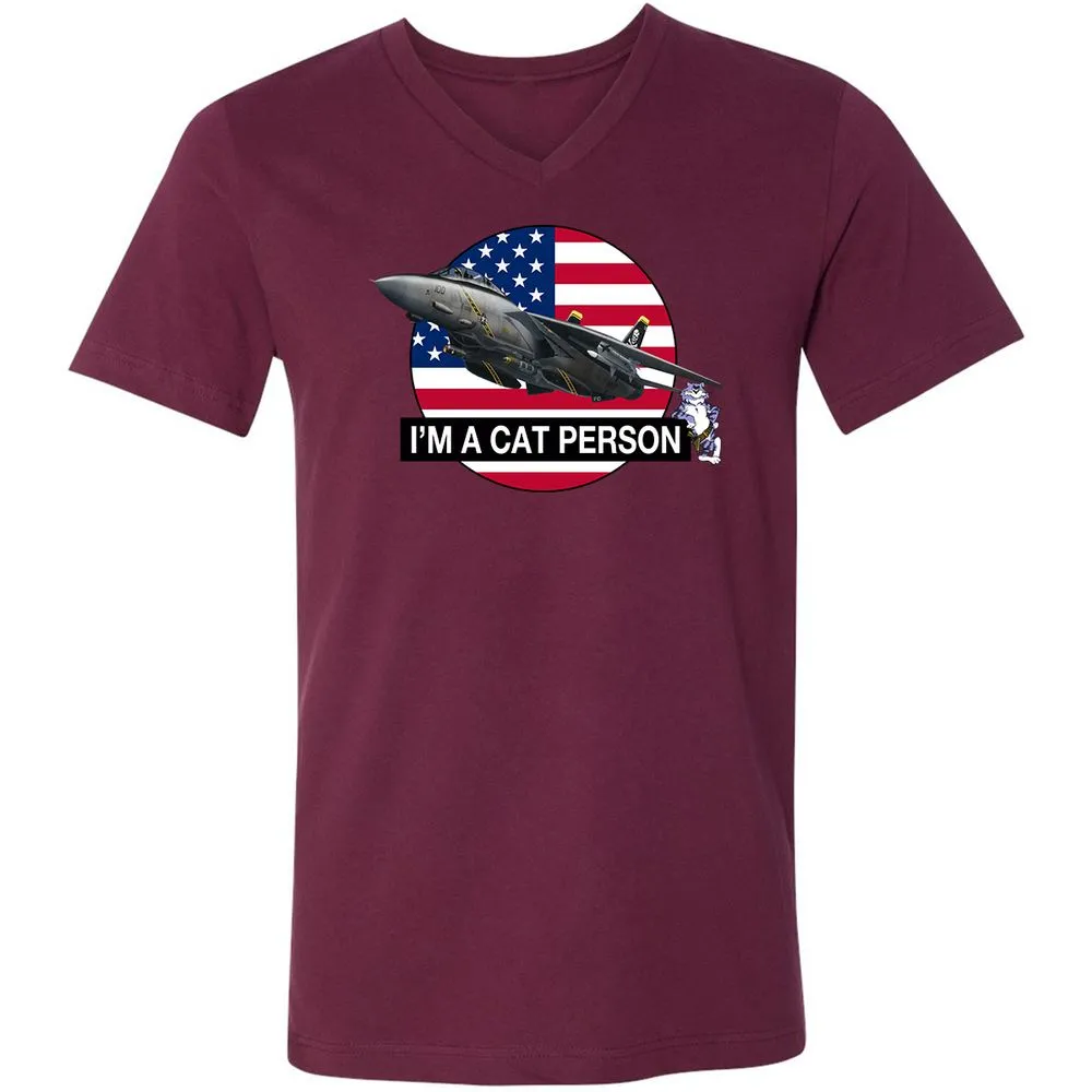 Unisex V-Neck T-Shirt - 4ZERJVXQ - Maroon - 6