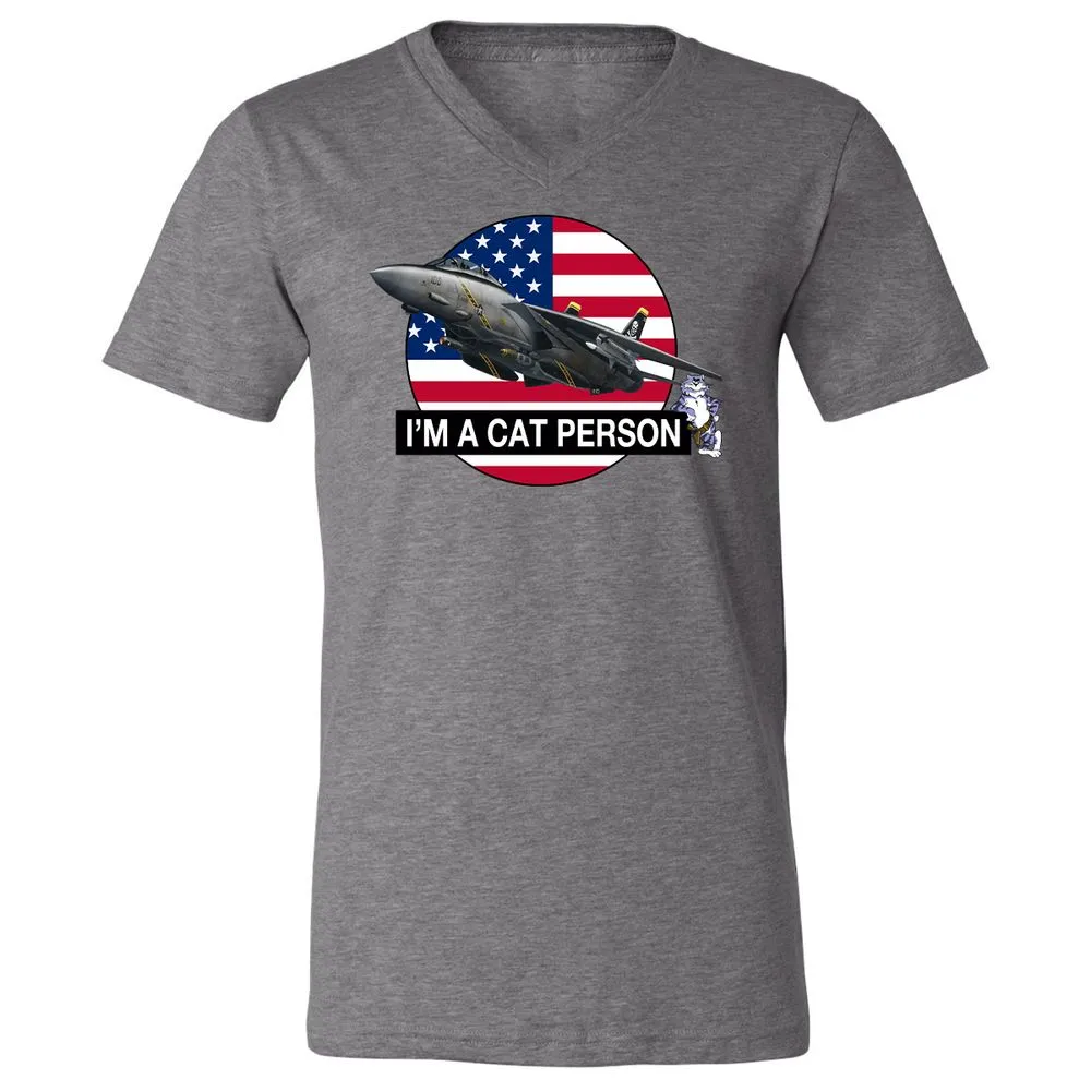 Unisex V-Neck T-Shirt - 4ZERJVXQ - Deep Heather - 13
