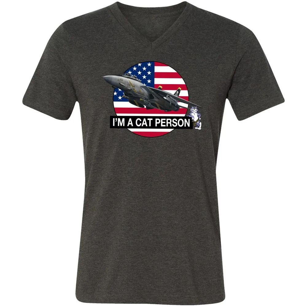 Unisex V-Neck T-Shirt - 4ZERJVXQ - Dark Grey Heather - 8