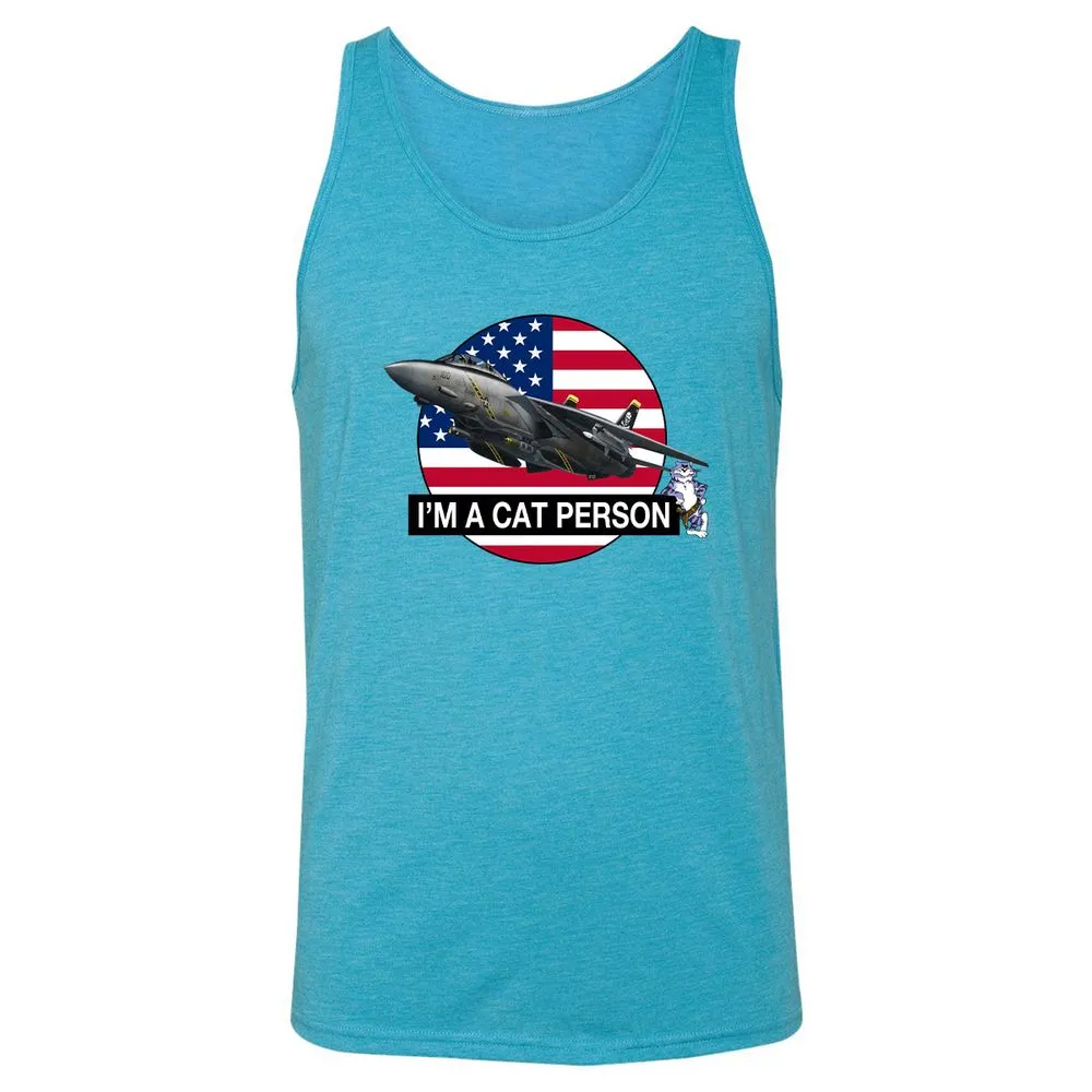 Unisex Jersey Tank - QJNQ5CGZ - Aqua Triblend - 3