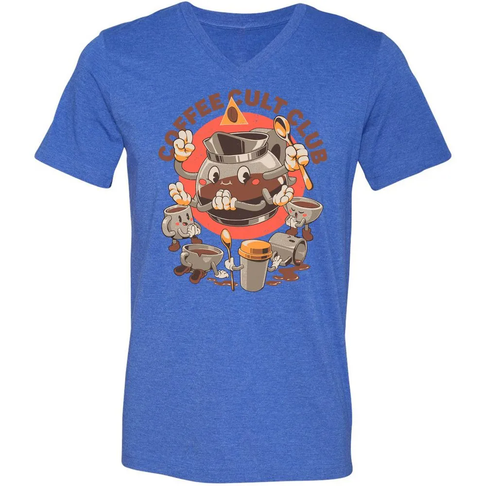 Unisex V-Neck T-Shirt - SFE62U3T - Heather True Royal - 14