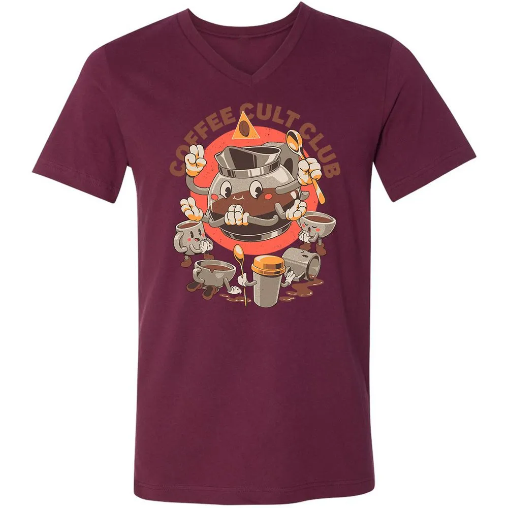 Unisex V-Neck T-Shirt - SFE62U3T - Maroon - 6