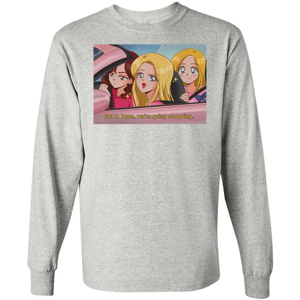 Long Sleeve T-Shirt - 15WY8E5U - Ash - 5