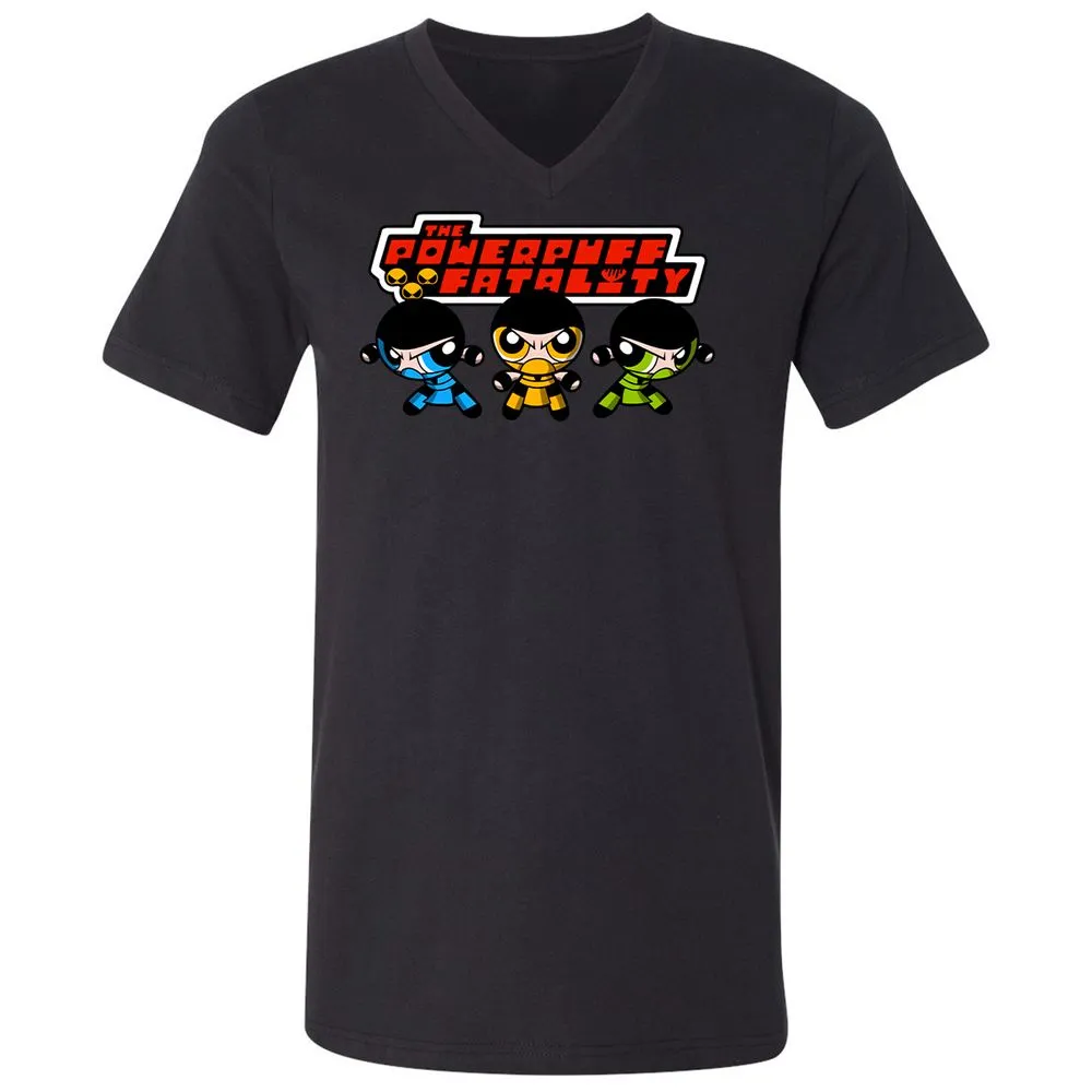 Unisex V-Neck T-Shirt - 3XM66BWP - Black - 16