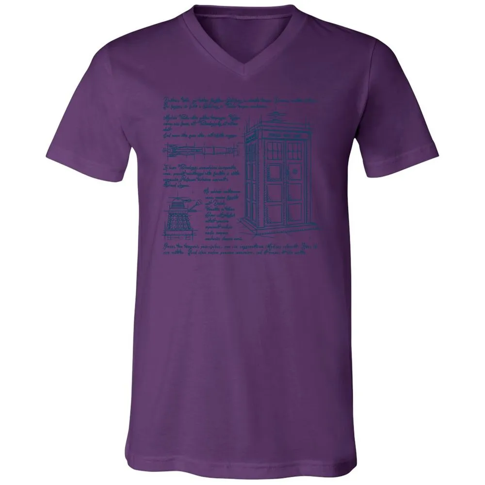 Unisex V-Neck T-Shirt - 846VQHVP - Team Purple - 2
