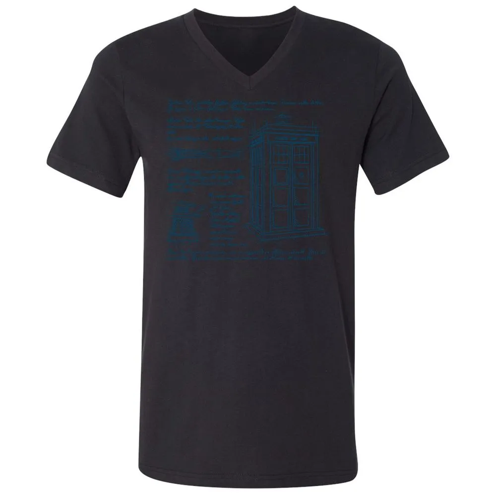 Unisex V-Neck T-Shirt - 846VQHVP - Black - 16