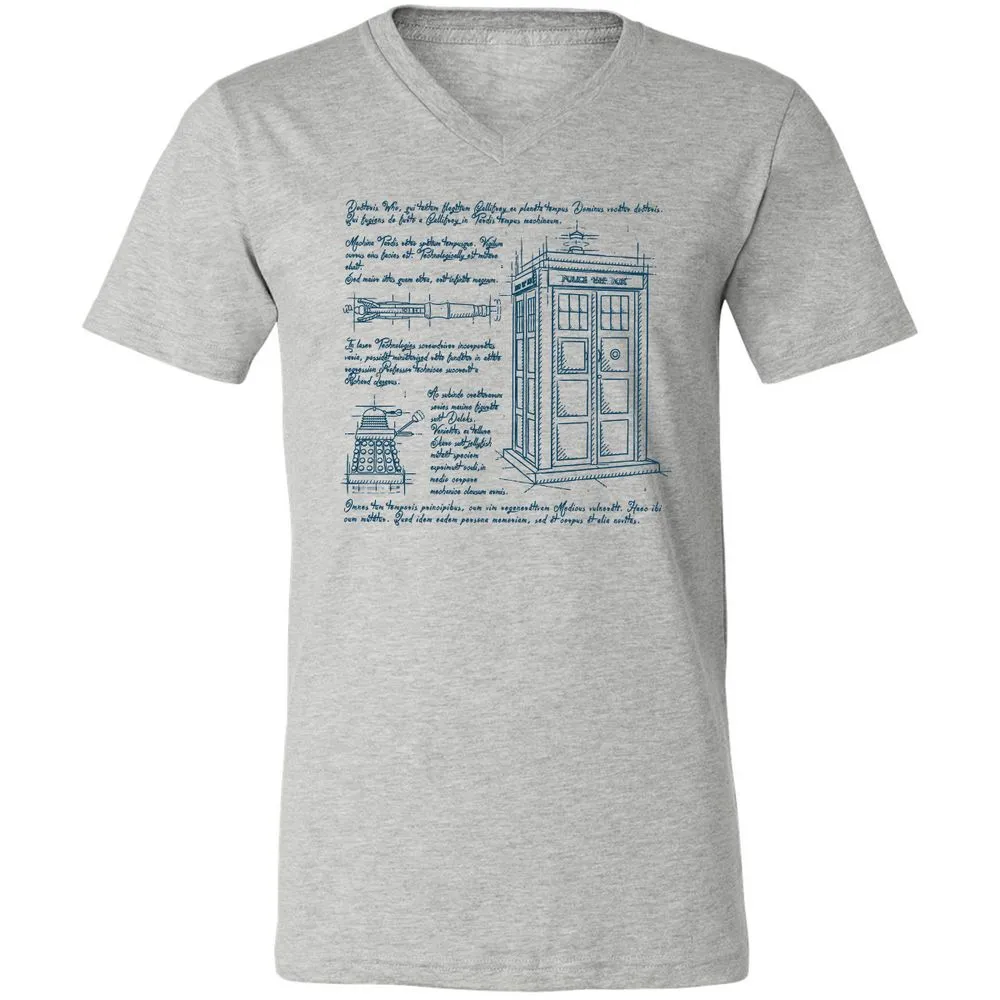 Unisex V-Neck T-Shirt - 846VQHVP - Athletic Heather - 7