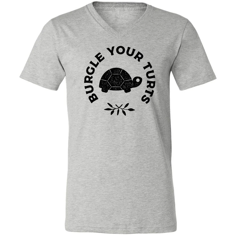 Unisex V-Neck T-Shirt - 8M3PF9HB - Athletic Heather - 7
