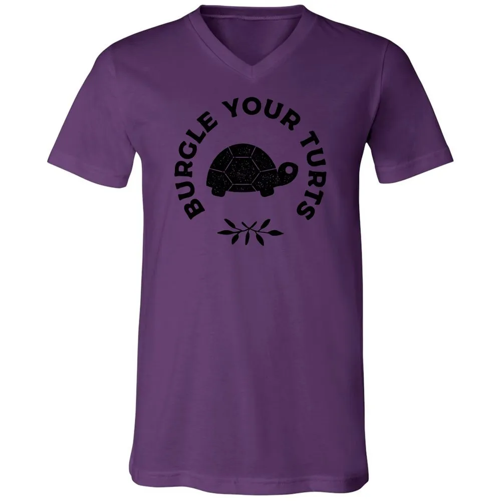 Unisex V-Neck T-Shirt - 8M3PF9HB - Team Purple - 2