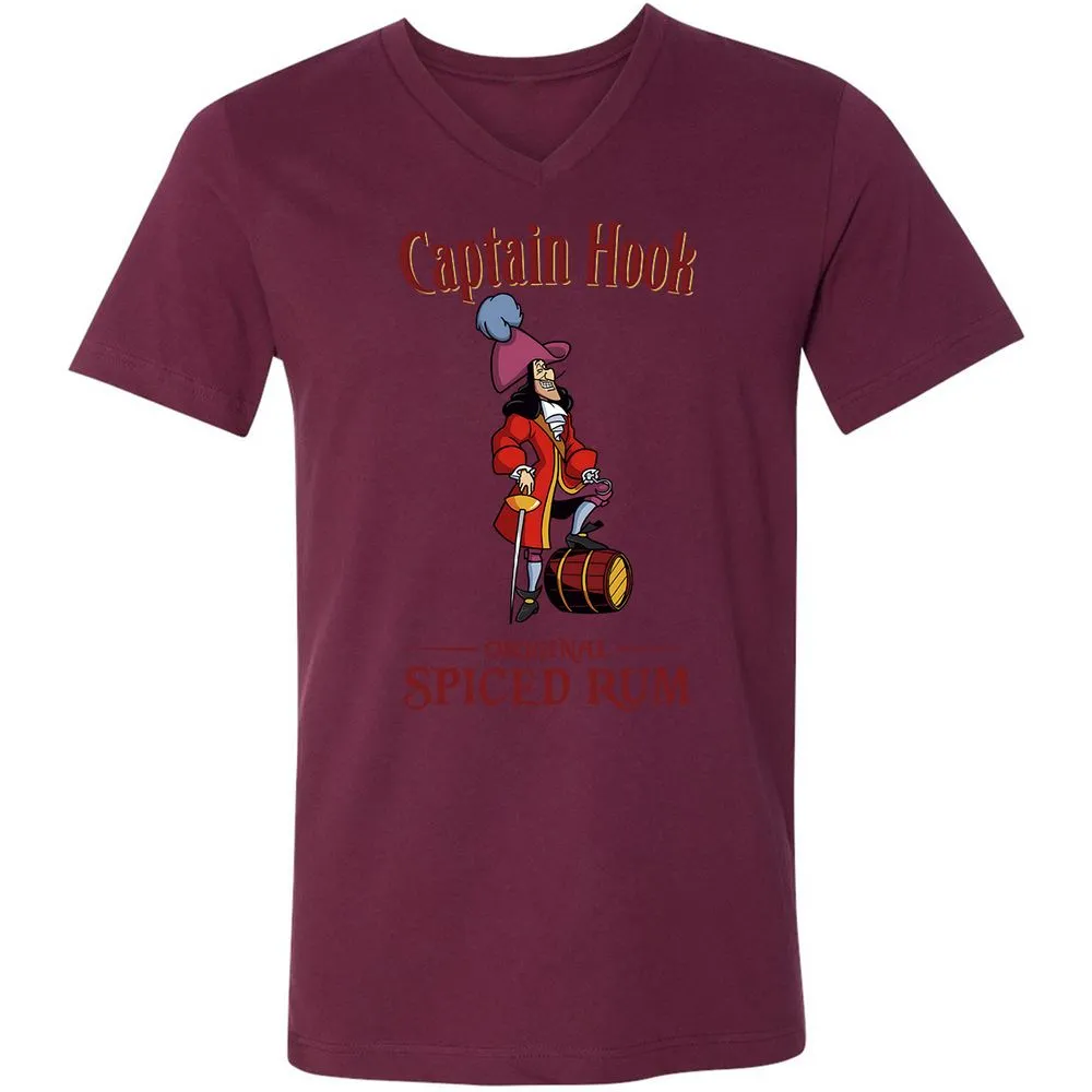Unisex V-Neck T-Shirt - TJZ4Z6EP - Maroon - 6