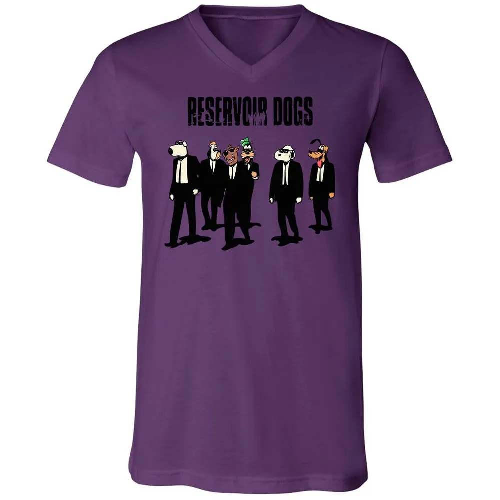 Unisex V-Neck T-Shirt - 419XYVNL - Team Purple - 2