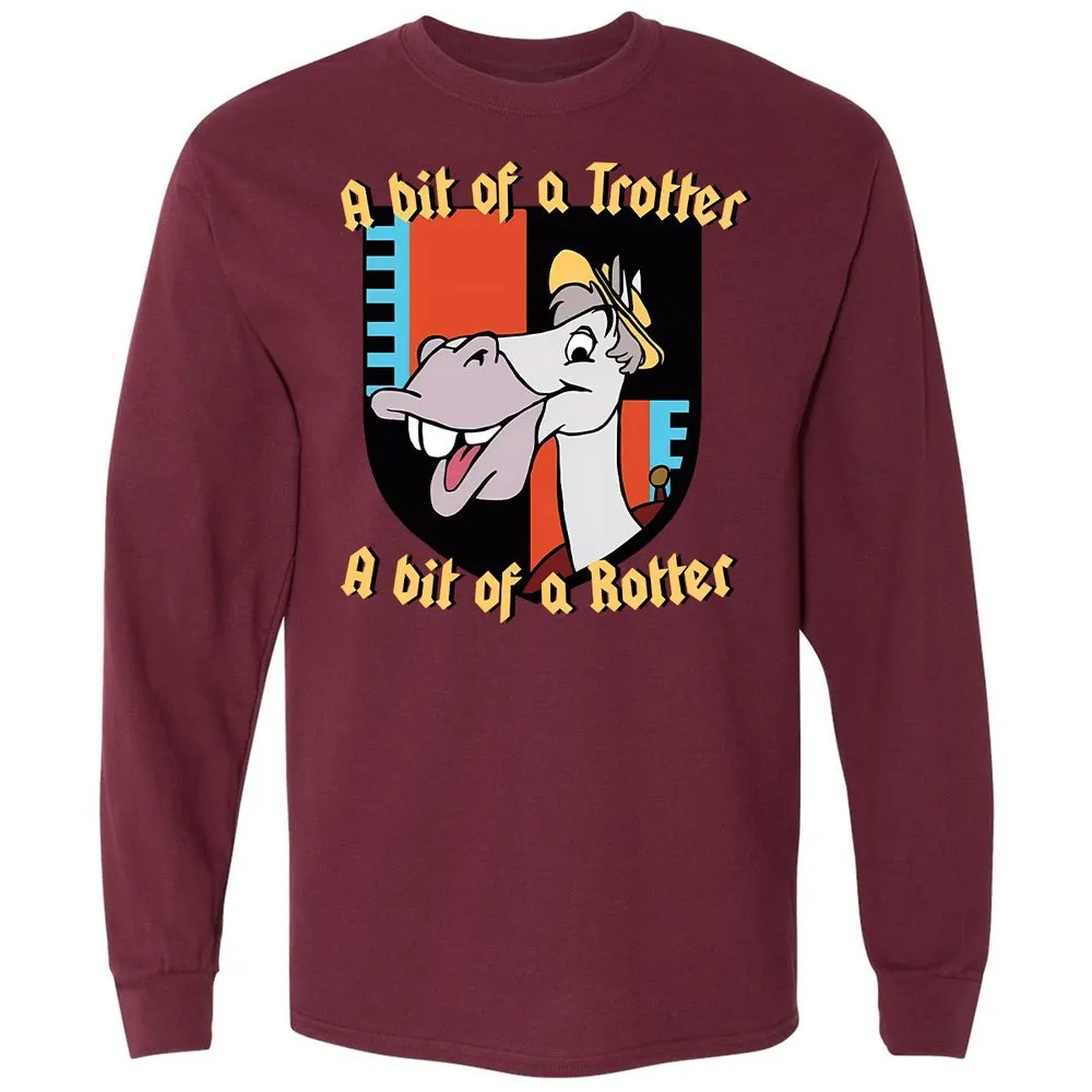 Long Sleeve T-Shirt - Y9ZH2UH9 - Maroon - 11