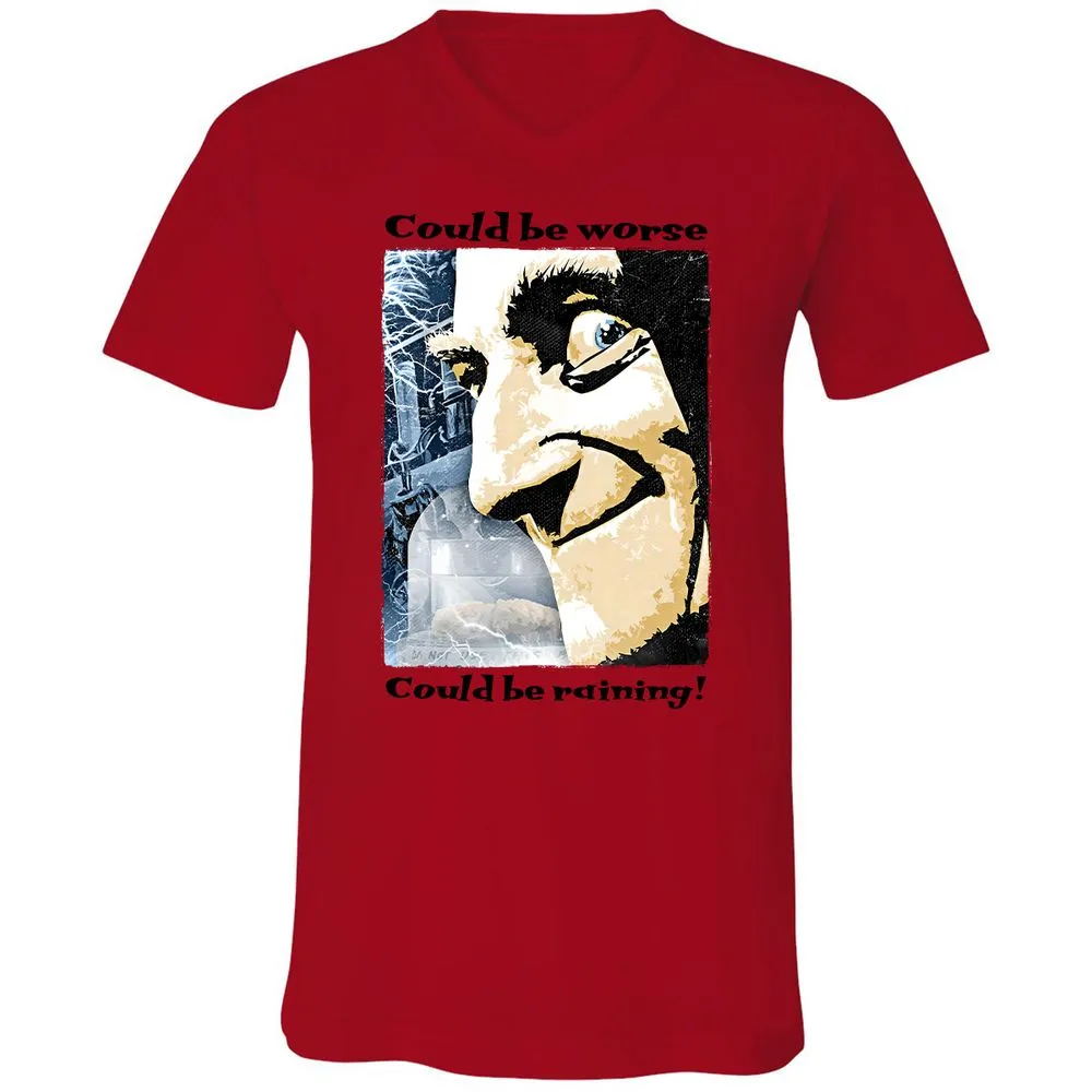 Unisex V-Neck T-Shirt - 1XJ32HF3 - Red - 3