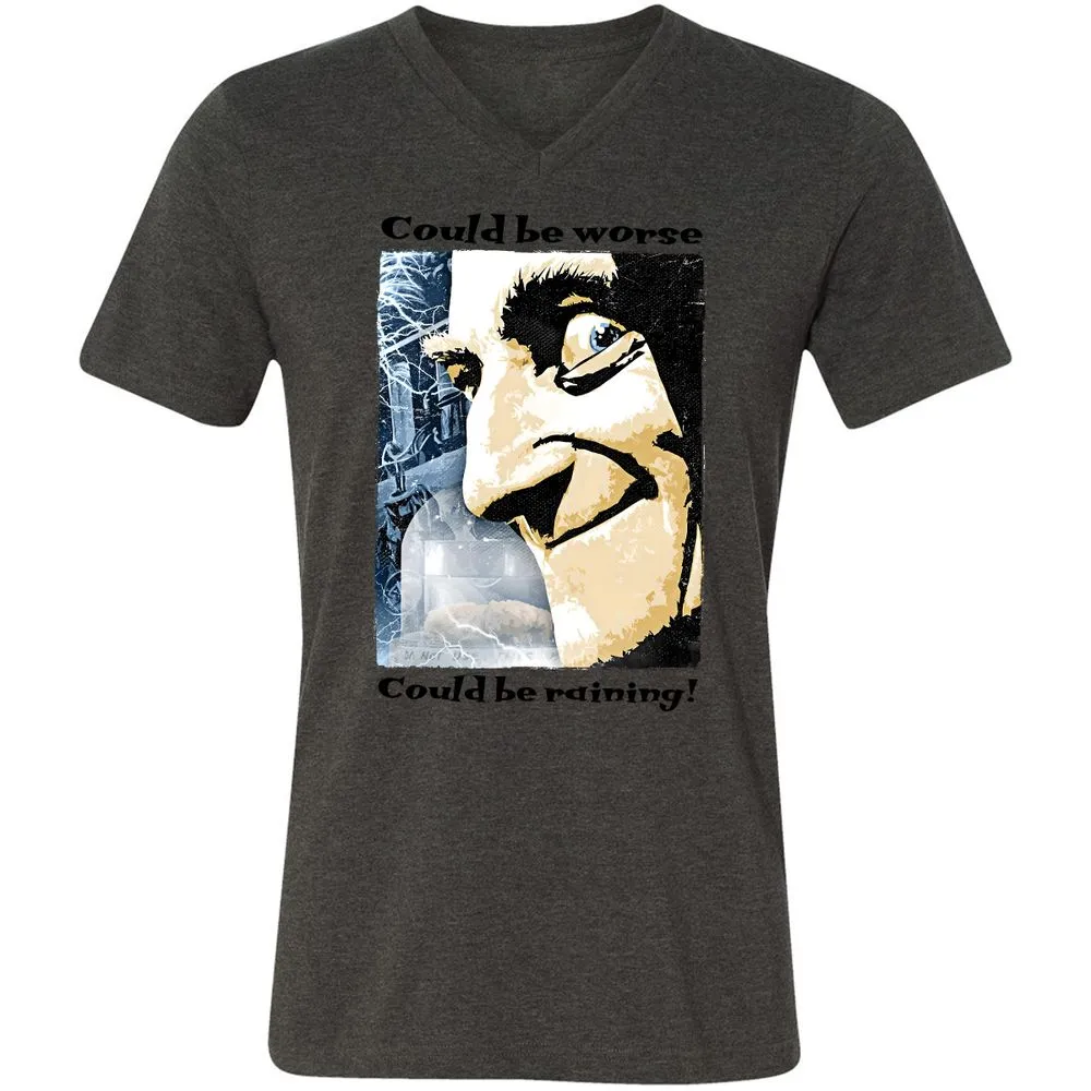 Unisex V-Neck T-Shirt - 1XJ32HF3 - Dark Grey Heather - 8