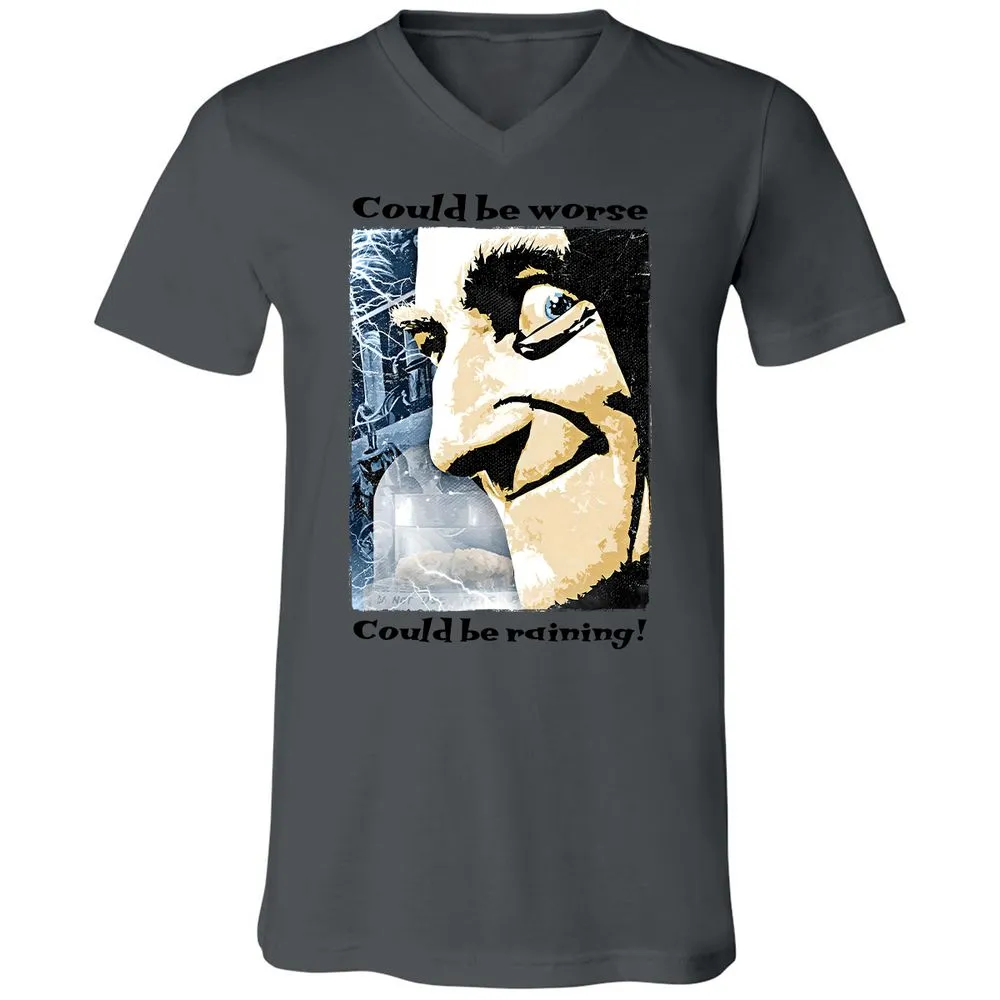 Unisex V-Neck T-Shirt - 1XJ32HF3 - Asphalt - 12
