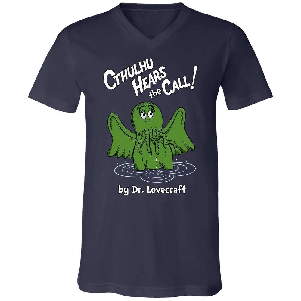 Unisex V-Neck T-Shirt - DLG28ZD2 - Navy - 9