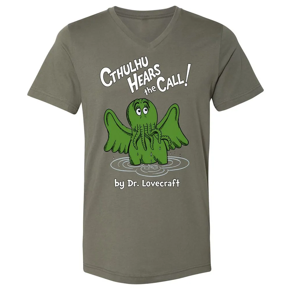 Unisex V-Neck T-Shirt - DLG28ZD2 - Military Green - 10