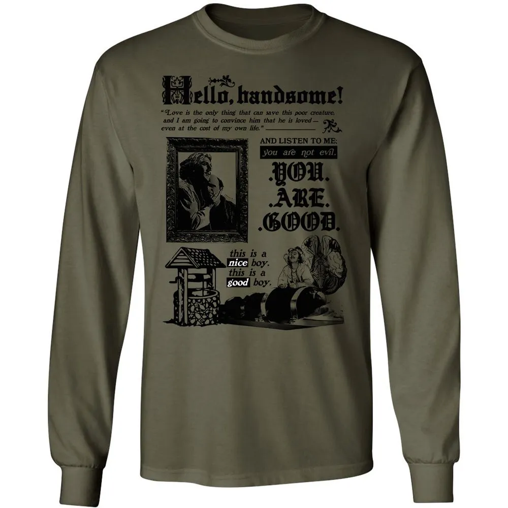 Long Sleeve T-Shirt - 9H6ZNKSG - Military Green - 7