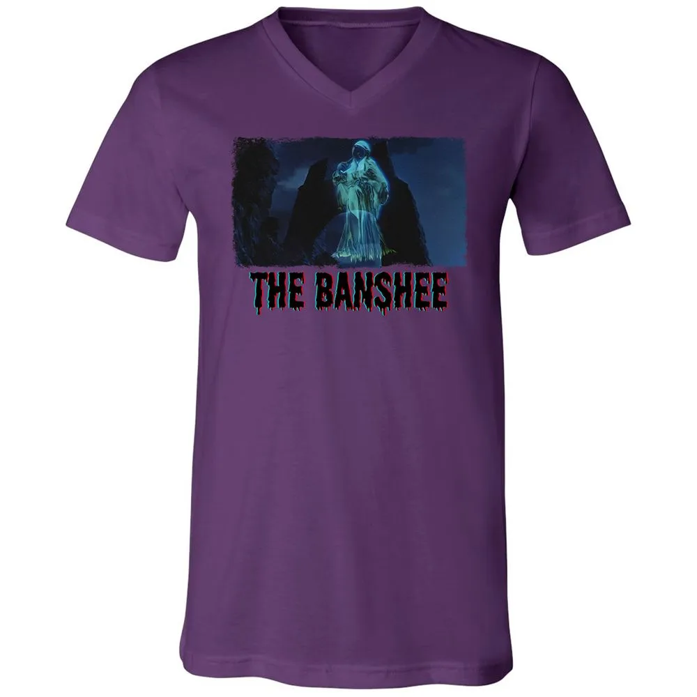 Unisex V-Neck T-Shirt - L3GJDTUJ - Team Purple - 2