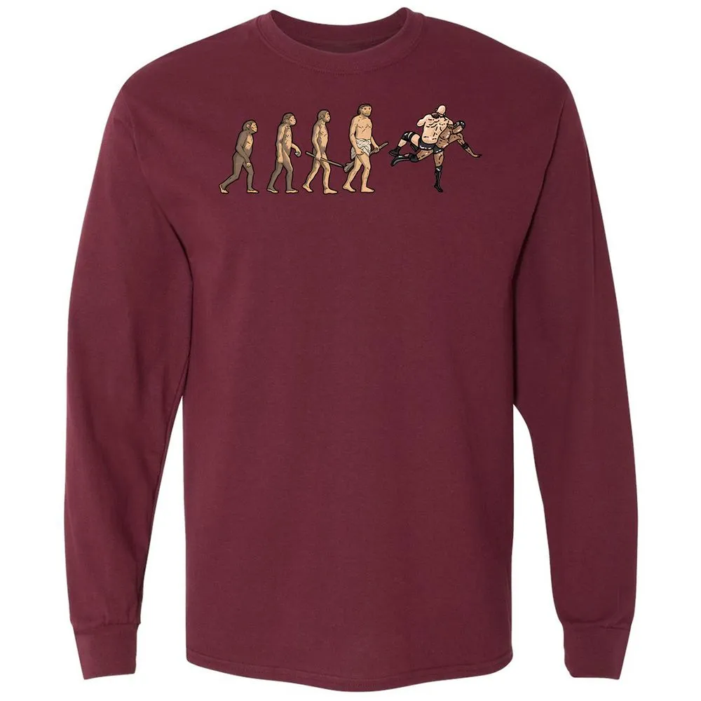Long Sleeve T-Shirt - WLFL6J6S - Maroon - 11