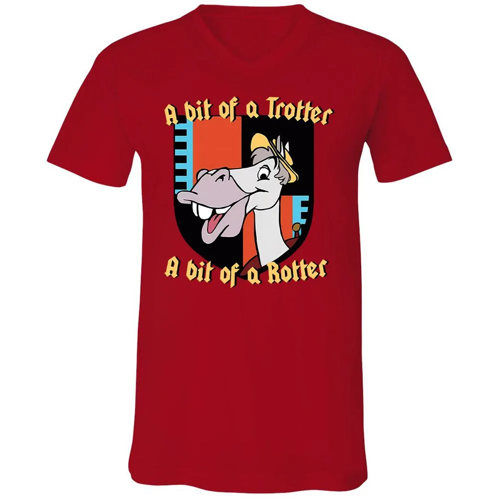 Unisex V-Neck T-Shirt - KXTFAN3J - Red - 3
