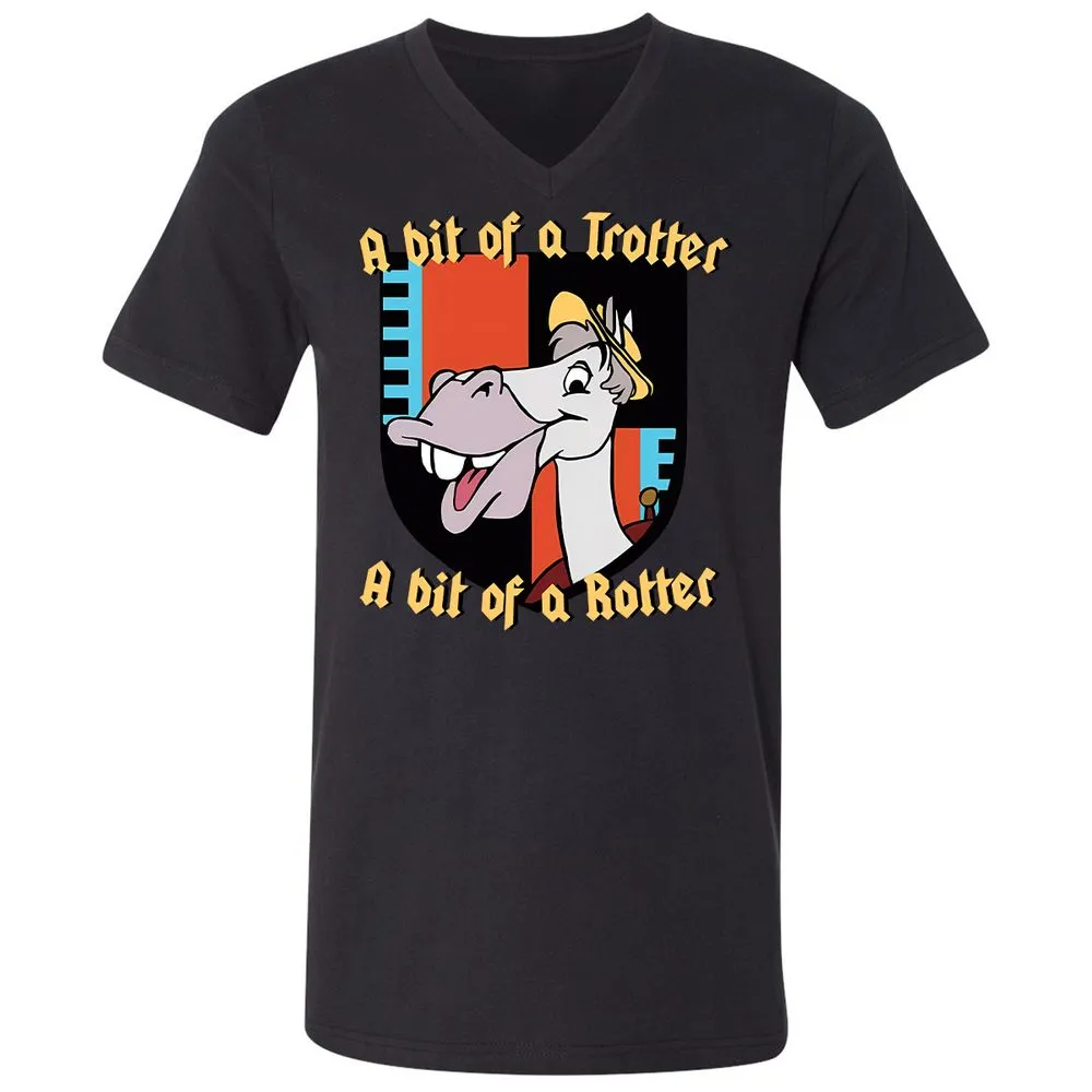 Unisex V-Neck T-Shirt - KXTFAN3J - Black - 16