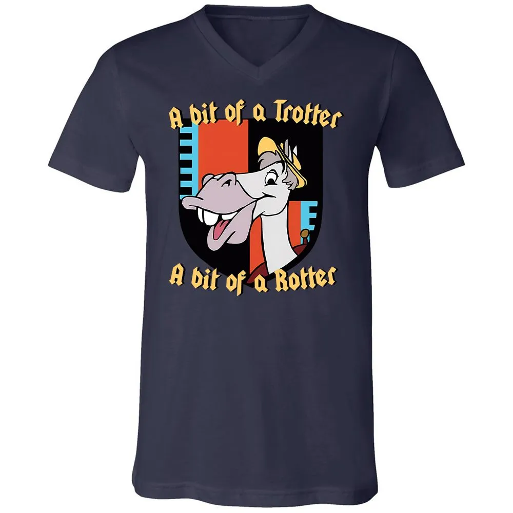 Unisex V-Neck T-Shirt - KXTFAN3J - Navy - 9
