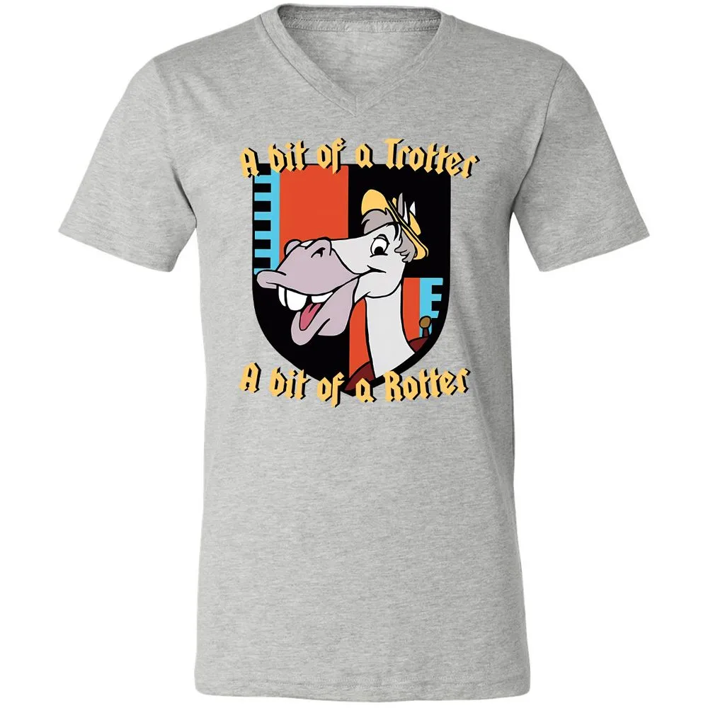 Unisex V-Neck T-Shirt - KXTFAN3J - Athletic Heather - 7