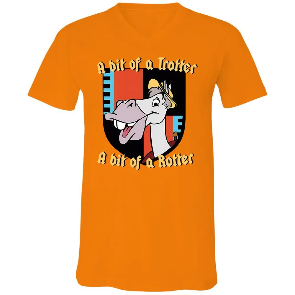 Unisex V-Neck T-Shirt - KXTFAN3J - Orange - 11