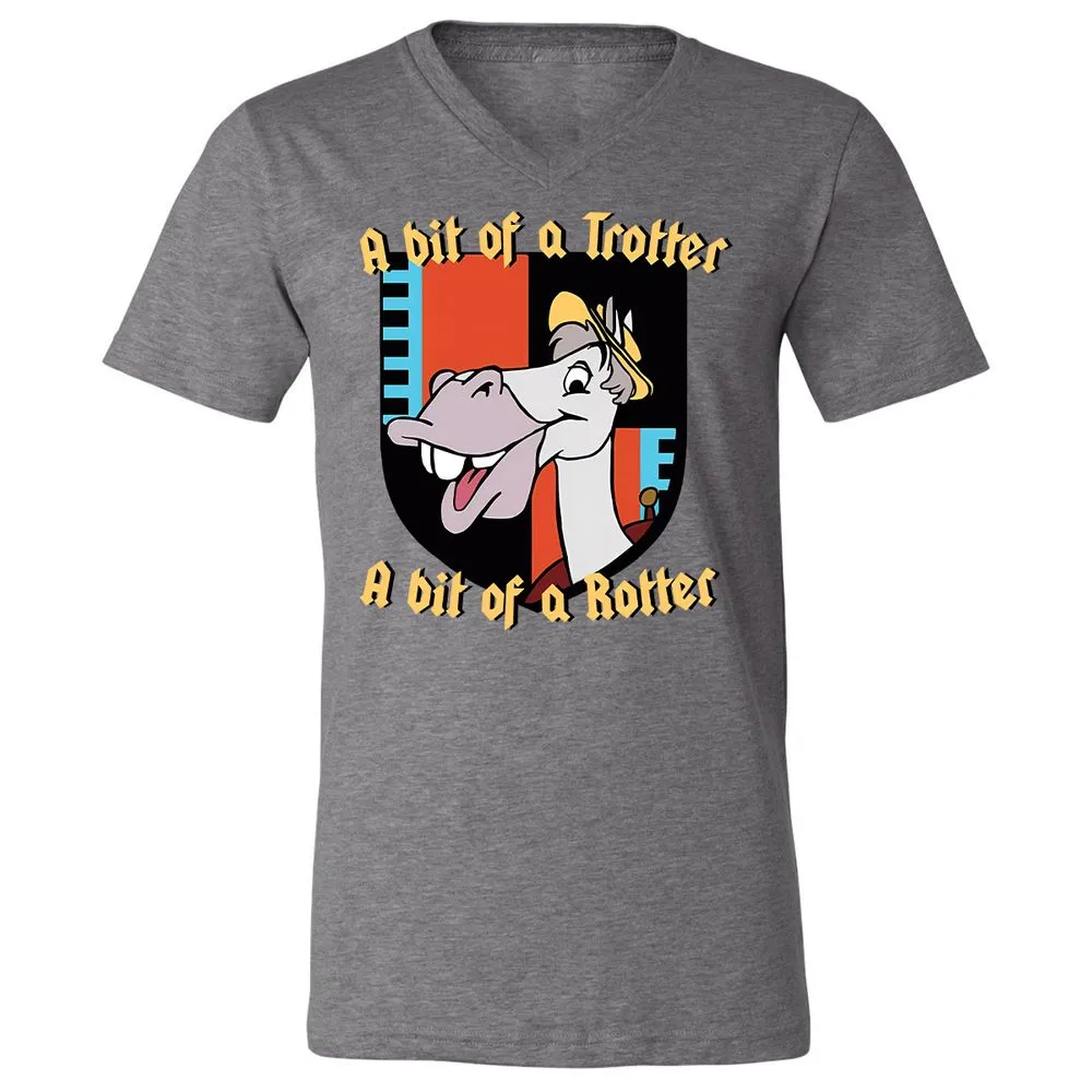 Unisex V-Neck T-Shirt - KXTFAN3J - Deep Heather - 13