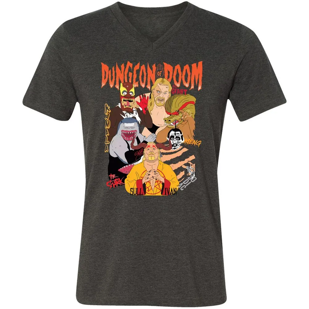 Unisex V-Neck T-Shirt - 2VNA2UQ6 - Dark Grey Heather - 8