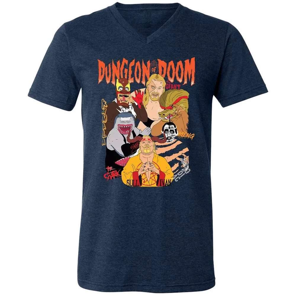 Unisex V-Neck T-Shirt - 2VNA2UQ6 - Heather Navy - 15