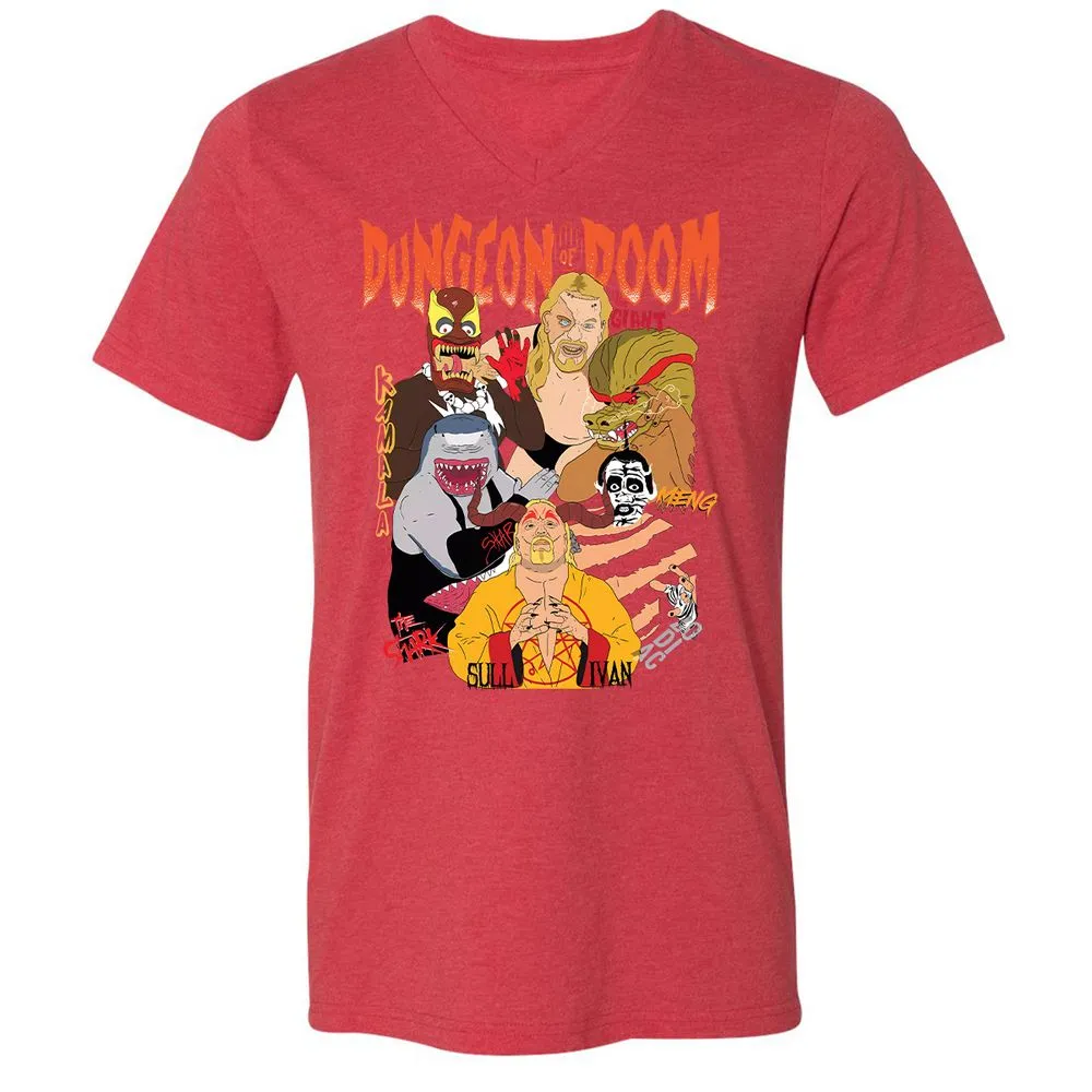 Unisex V-Neck T-Shirt - 2VNA2UQ6 - Heather Red - 5