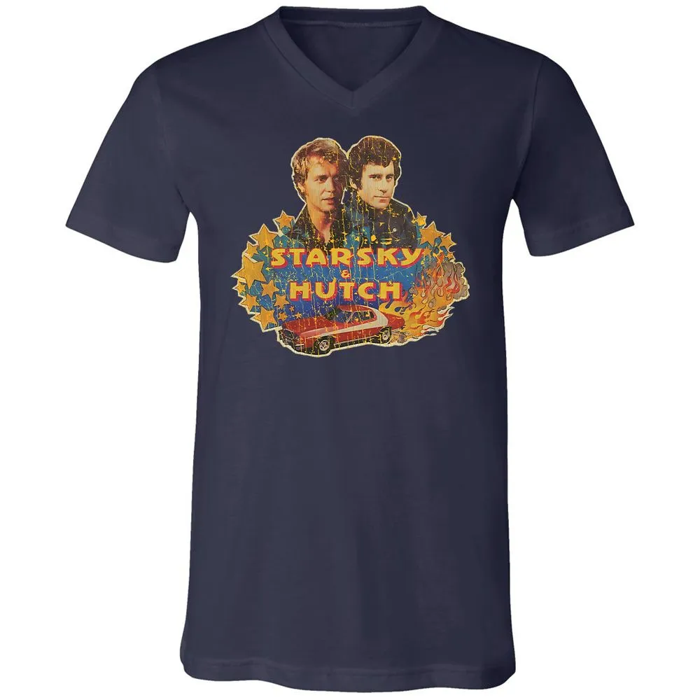 Unisex V-Neck T-Shirt - ZNB8SQLQ - Navy - 9