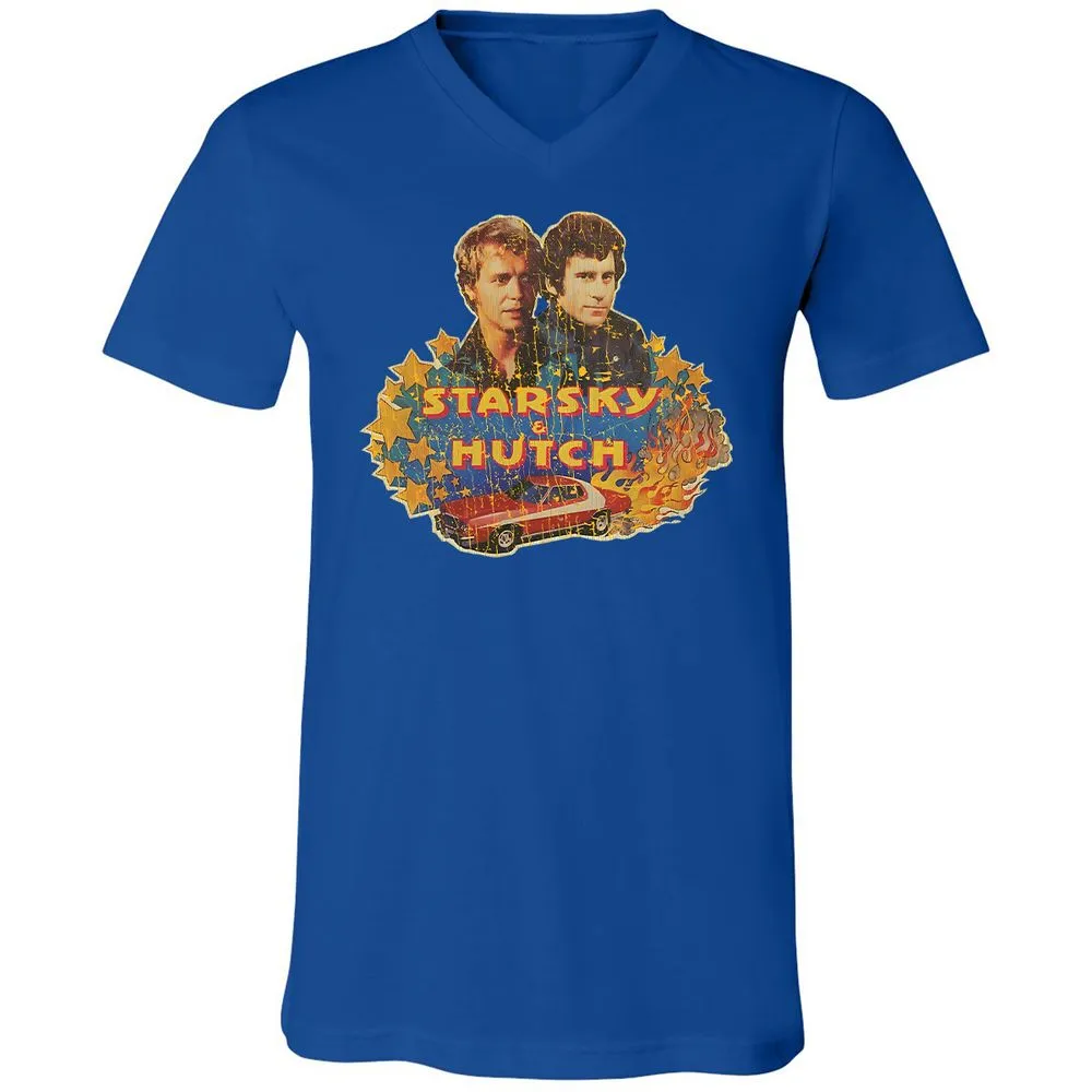 Unisex V-Neck T-Shirt - ZNB8SQLQ - True Royal - 4