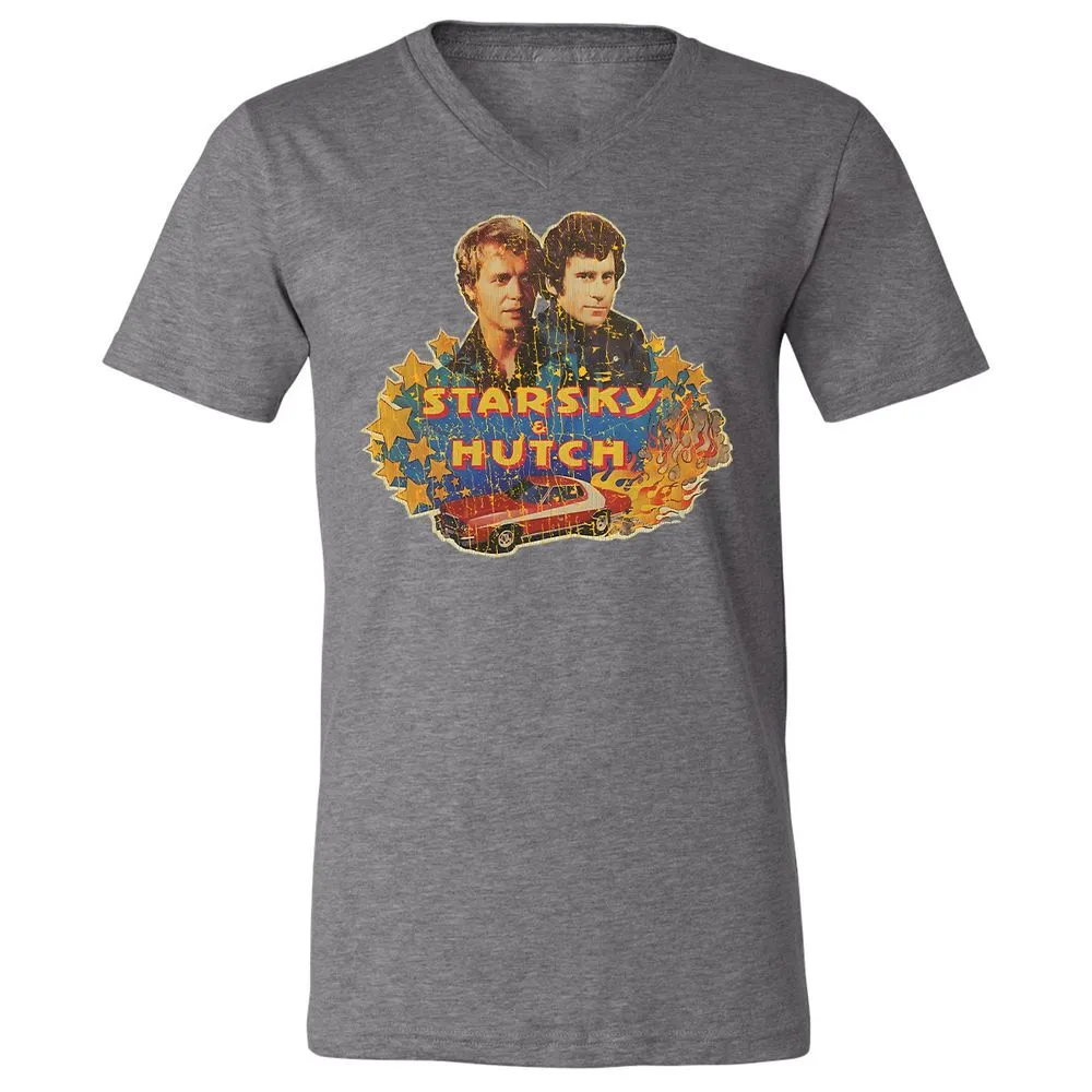 Unisex V-Neck T-Shirt - ZNB8SQLQ - Deep Heather - 13