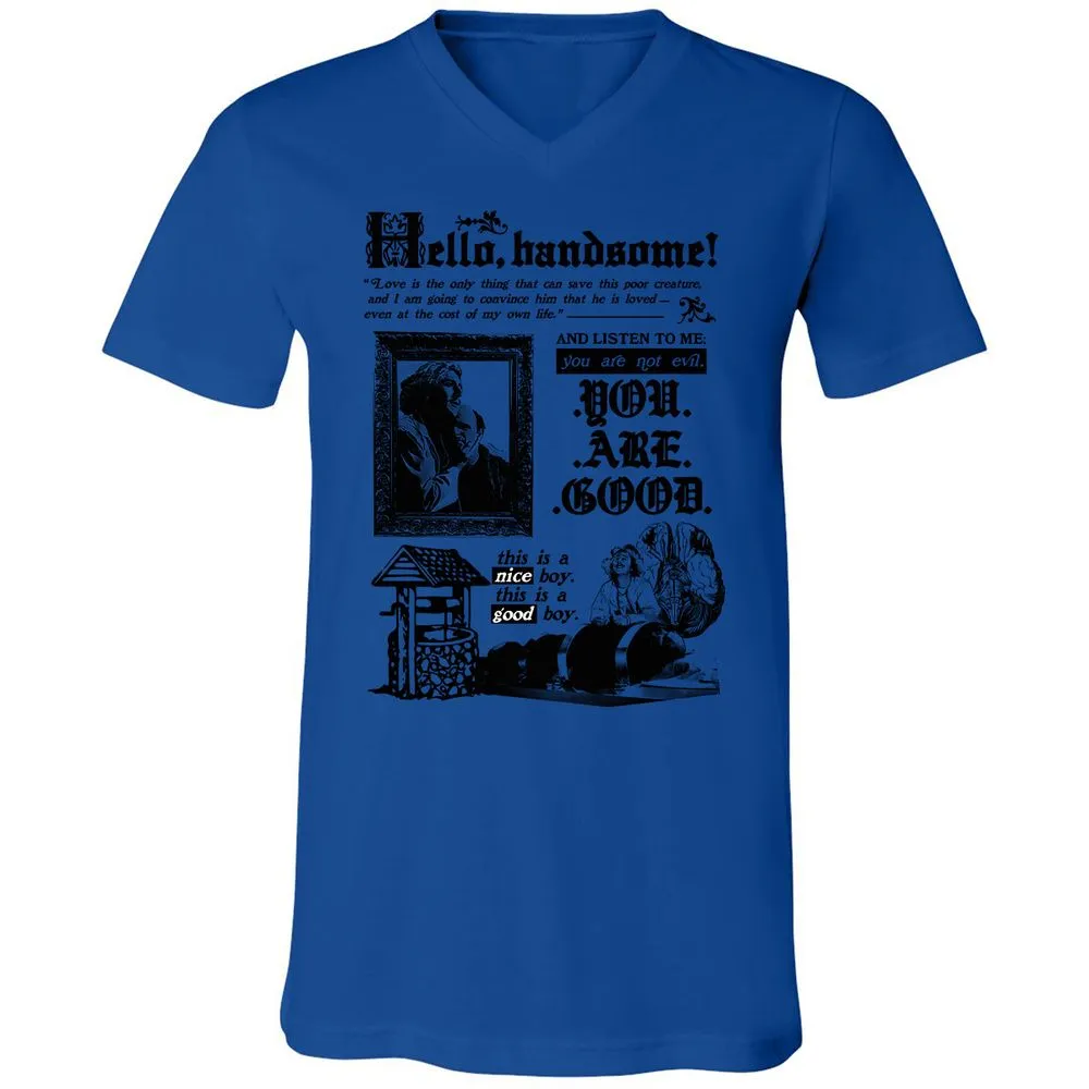 Unisex V-Neck T-Shirt - 641JGN74 - True Royal - 4