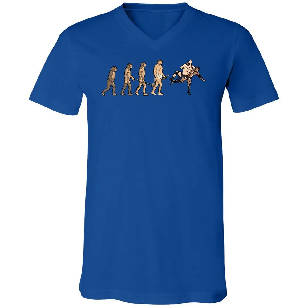 Unisex V-Neck T-Shirt - ZVKVDNJX - True Royal - 4