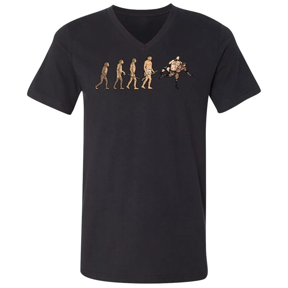 Unisex V-Neck T-Shirt - ZVKVDNJX - Black - 16