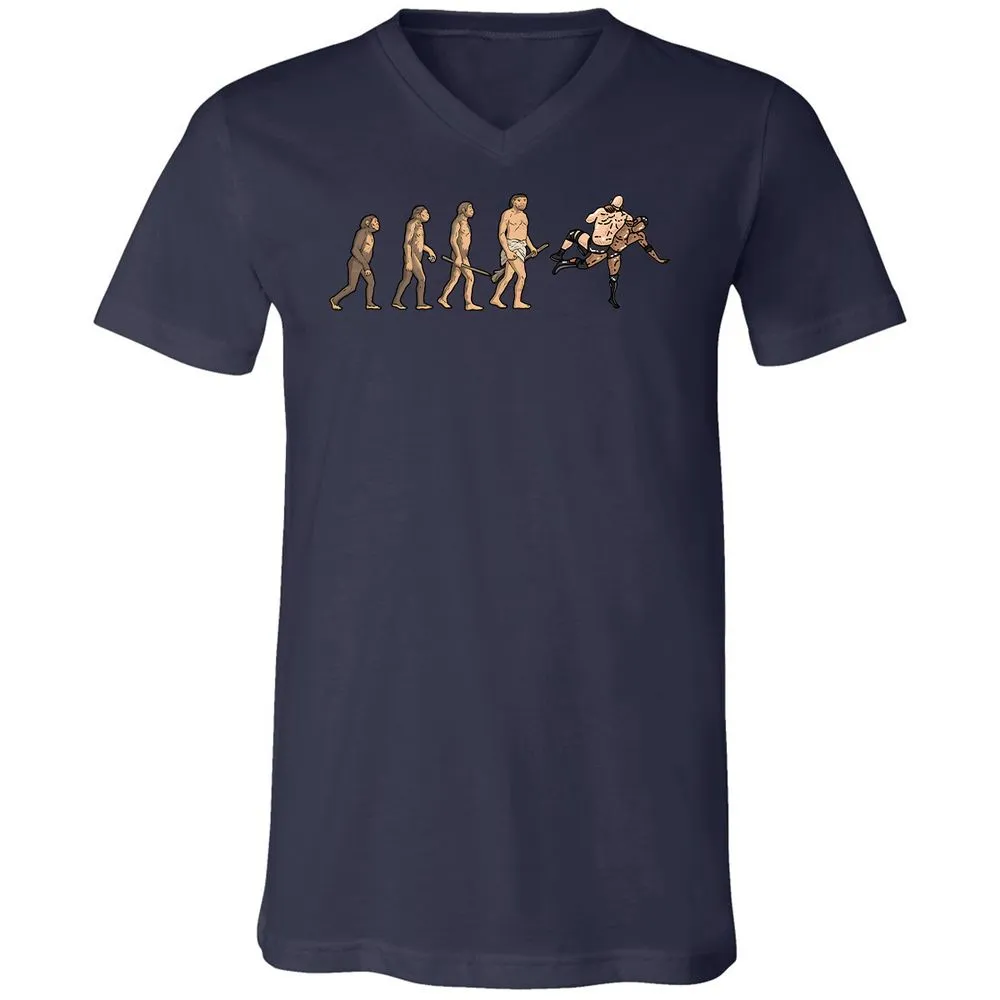 Unisex V-Neck T-Shirt - ZVKVDNJX - Navy - 9