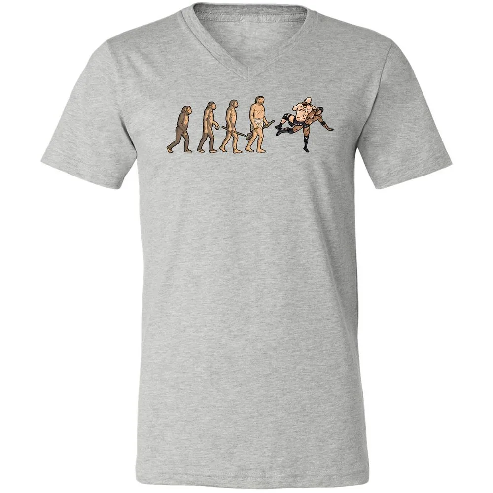 Unisex V-Neck T-Shirt - ZVKVDNJX - Athletic Heather - 7