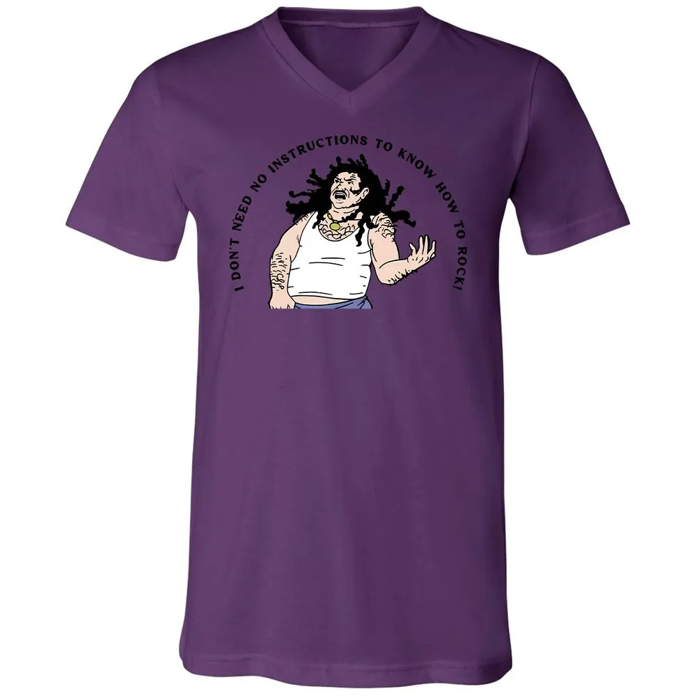 Unisex V-Neck T-Shirt - Y5BYVVDJ - Team Purple - 2
