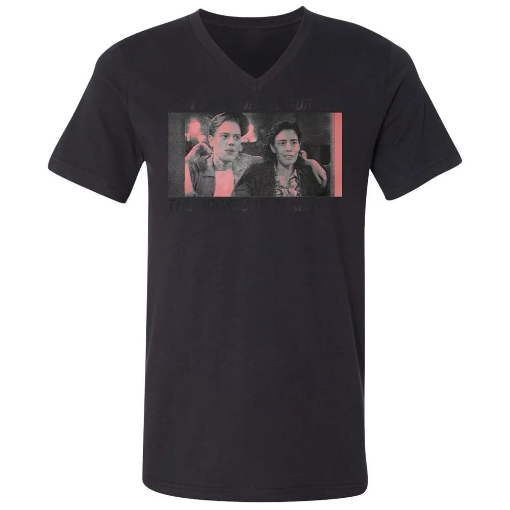 Unisex V-Neck T-Shirt - QVXSHU57 - Black - 16