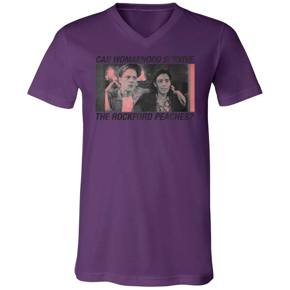 Unisex V-Neck T-Shirt - QVXSHU57 - Team Purple - 2