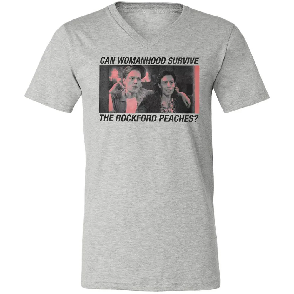 Unisex V-Neck T-Shirt - QVXSHU57 - Athletic Heather - 7