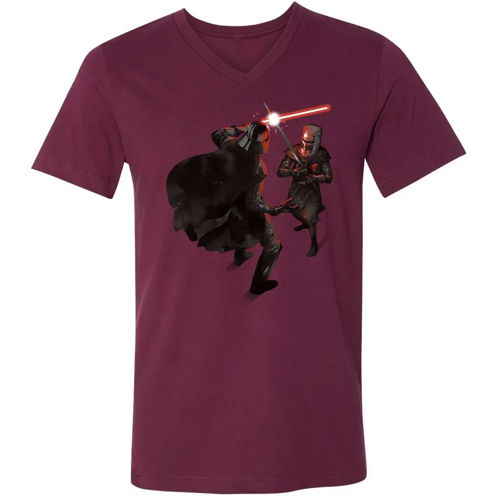 Unisex V-Neck T-Shirt - 16F16CUK - Maroon - 6