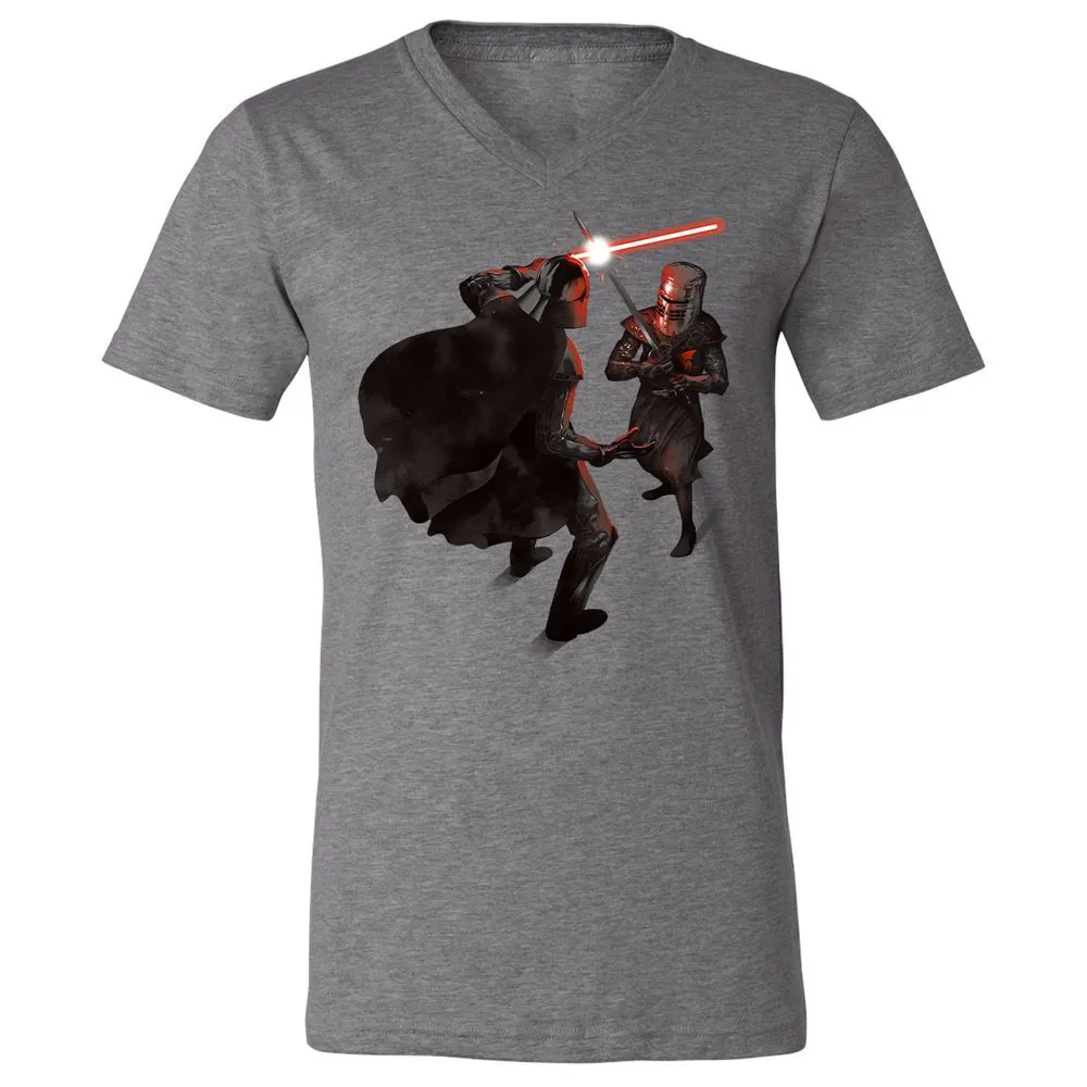 Unisex V-Neck T-Shirt - 16F16CUK - Deep Heather - 13