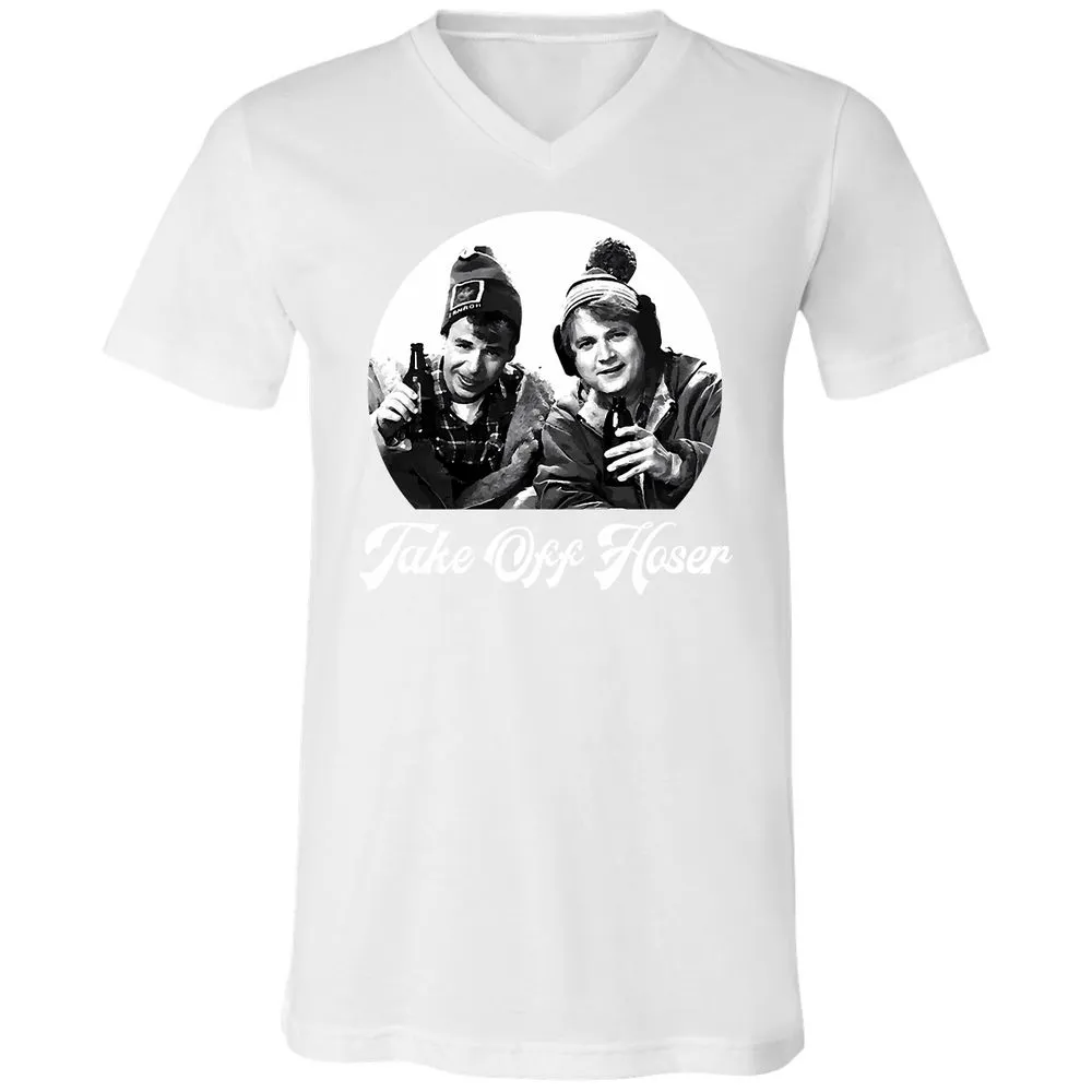 Unisex V-Neck T-Shirt - U1YLWRBW - White - 5