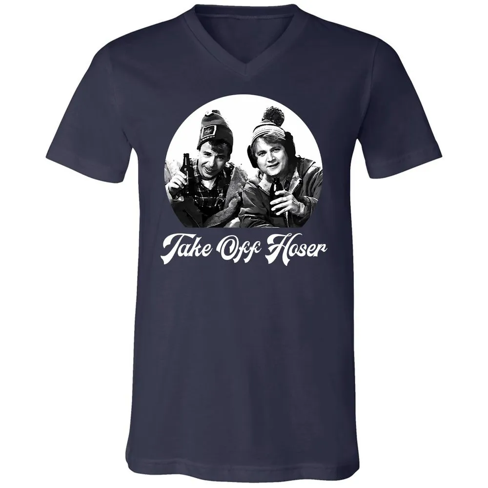 Unisex V-Neck T-Shirt - U1YLWRBW - Navy - 2